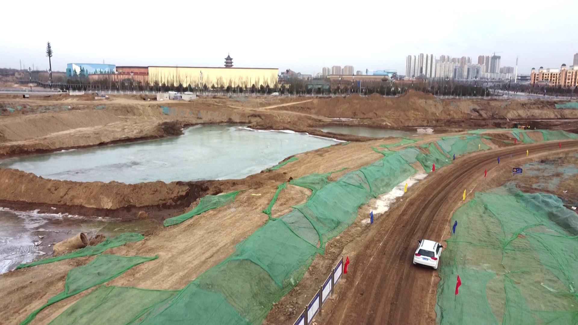 太原热浸塑钢管涂塑钢管 阳曲县中社河河道综合治理工程：全力以赴保工期 为太忻一体化经济区建设作贡献