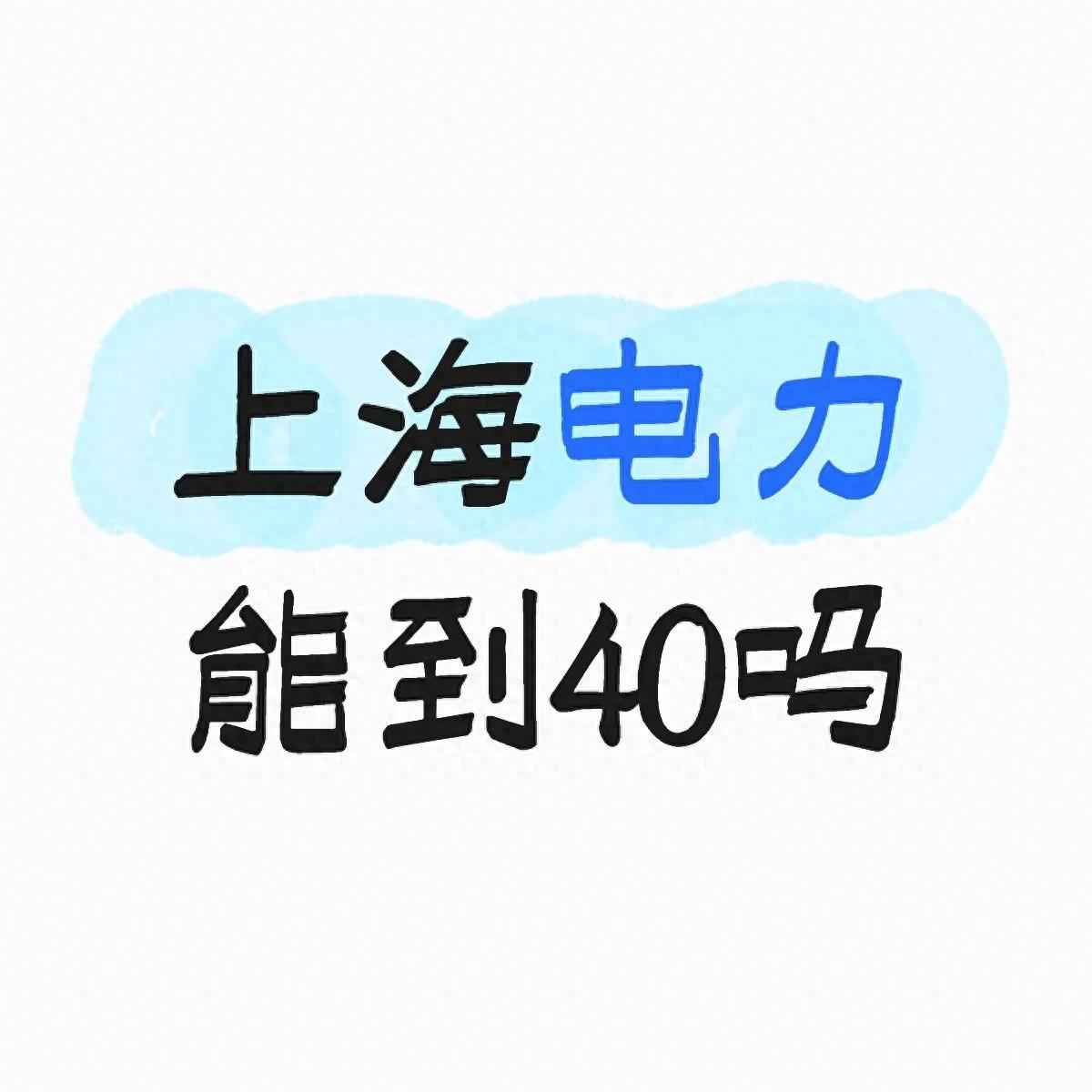 上海电力能到40吗?算完估值和业务账,这2个条件得同时满足 上海电力能到40吗?算完估值和业务账,这2个条件得同时满足